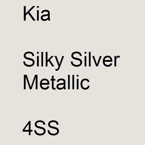 Kia, Silky Silver Metallic, 4SS.